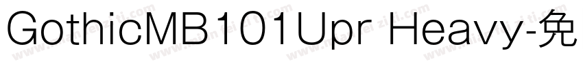 GothicMB101Upr Heavy字体转换